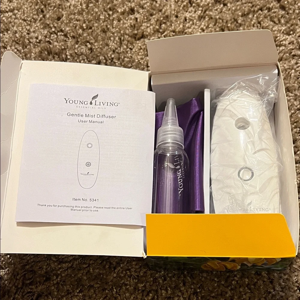 Young Living White Diffuser with Purple Bottle - Picture 1 of 2